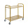 Two-tiers Wine Service Trolley With Golden Color